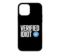 Idiot Funny Social Media Checkmark Sarcastique Coque pour iPhone 12 Mini