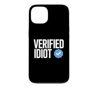 Idiot Funny Social Media Checkmark Sarcastique Coque pour iPhone 13