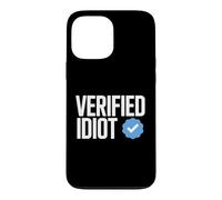 Idiot Funny Social Media Checkmark Sarcastique Coque pour iPhone 13 Pro Max
