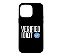 Idiot Funny Social Media Checkmark Sarcastique Coque pour iPhone 14 Pro Max