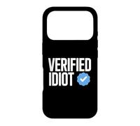 Idiot Funny Social Media Checkmark Sarcastique Coque pour iPhone 17 Pro