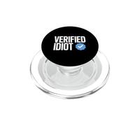 Idiot Funny Social Media Checkmark Sarcastique PopSockets PopGrip pour MagSafe