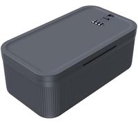 iDiskk Boîte de sécurité avec mot de passe, coffre-fort médical, prison téléphonique et boîte à goûter pour la maison, le réfrigérateur, le bureau ou les voyages