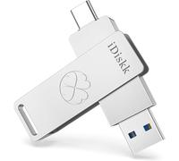 iDiskk Clé USB 3.2 de 512 Go, haute vitesse 500 Mo/s pour sauvegarde automatique, compatible avec iPhone 17/16/15, iPad, Mac, Android, PC