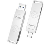 iDiskk Clé USB SSD 1000 Go, USB-C jusqu'à 500 Mo/s, Clé USB SSD Gen 2 USB3.2 pour iPhone 15, Android, iPad et Ordinateur/Mac