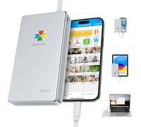 iDiskk Disque dur externe certifié Apple pour iPhone, iPad, téléphone Android, MacBook, ordinateur, sauvegarde automatique, photos, vidéos, fichiers pour iPhone 15/16/17 500 Go