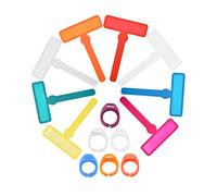 IDISON Lot de 14 Outils de dyslexie pour Enfants, 8 Bandes de Lecture guidées par Les Doigts avec 6 Anneaux de Doigt, Bandes de Lecture en surbrillance, signets pour la Lecture.