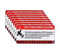 IDISON Lot de 8 Autocollants antivol de Suivi GPS avec Panneau d'avertissement ou Autocollant Statique à l'intérieur de la fenêtre de Voiture, Moto, vélo
