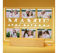 iDIY Cadeau Personnalisé - Cadre Photo Bébé Enfant - Idée Cadeau Fête des Grands-Mères