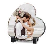 iDIY Cadeau Personnalisé Femme et Homme - Cadre Photo Personnalisé avec photo texte, Idee Cadeau pour Couple, Papa, Maman, Anniversaire Original, Cadeau d'amour, Mariage, Photo Personnalisable