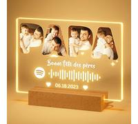 iDIY lampe personnalisée avec photo cadeau fete des peres - cadre personnalisé, Cadeau fête des pères original, lampe personnalisée, idee fête des pères pour papa