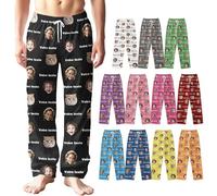 iDIY Pantalon de Pyjama Personnalisé - Pyjama Personnalisable avec Photo, Amusant Imprimé avec Texte, Cadeaux Personnalisés pour Hommes et Femmes-Graphiques Généraux