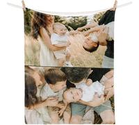 iDIY Plaid Personnalisé Couverture personnalisée Photo Texte, Cadeau Personnalisé pour Maman Papa, idee Cadeau Femme, Fête des Mères Pères, Noël Femme,Amoureux,Couple,Meilleure Ami-2 Photo