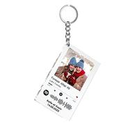 iDIY Porte-clés spotify personnalisé avec photo et nom - cadre spotify personnalisé pour elle & lui/pour les femmes les hommes pour la Saint-Valentin Anniversaire