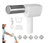 Idiyappam Maker Electric - Handheld Pasta Maker with 5 Molds, Cordless Noodle Maker for Home Kitchen | Easy Clean & Assembly (1pcs)