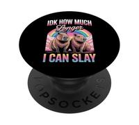 IDK Combien de Temps Je pourrai Tuer Capybara Rainbow Meme Women PopSockets PopGrip Adhésif