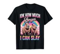 IDK Combien de Temps Je pourrai Tuer Capybara Rainbow Meme Women T-Shirt