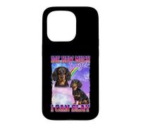 IDK How Much Longer Slay Black Long Haired Dachshund Lover Coque pour iPhone 15 Pro