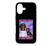 IDK How Much Longer Slay Black Long Haired Dachshund Lover Coque pour iPhone 17