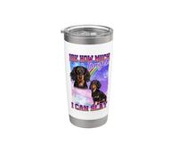 IDK How Much Longer Slay Black Long Haired Dachshund Lover Gobelet isotherme en acier inoxydable double paroi