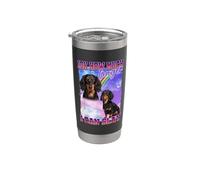 IDK How Much Longer Slay Black Long Haired Dachshund Lover Gobelet isotherme en acier inoxydable double paroi