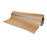 IDL Packaging Distributeur de rouleau de papier kraft de 91,4 cm et cutter pour rouleaux jusqu'à 91,4 cm de large et 22,9 cm de diamètre - Support de papier en acier renforcé avec cutter - Pour papier