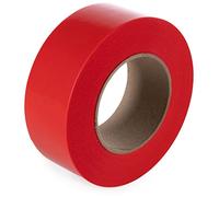 IDL Packaging Ruban adhésif rouge de 5,1 cm x 55,1 m, 1 rouleau, très résistant - Adhérence durable de 60 jours - S'enlève sans laisser de trace - Résistant aux UV et imperméable - Idéal pour le masquage des travaux de masquage, le stuc ou le plâtrage