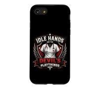 Idle Hands are The Devil's Playthings Crest Vintage Nurse Crest Coque pour iPhone SE (2020) / 7/8