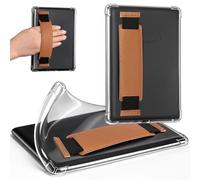 iDLEHANDS Étui transparent pour tablette 7" - Coque ultra fine en TPU souple et légère avec dragonne - Non compatible avec Kobo Clara - Marron