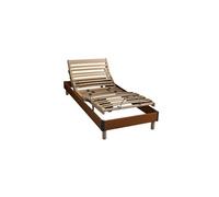 Idliterie - Sommier relaxation avec reglage fermete au niveau lombaire - 90 x 190 cm