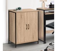 Idmarket Armoire Basse Detroit 2 Portes Design Industriel Multicolore