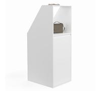 Armoire sous pente 1 porte et 1 niche TOMI 40 x 50 x 70/110 cm blanc