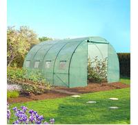 IDMARKET Bâche de rechange 130 gr/m² pour serre 12m² verte ZEBRA