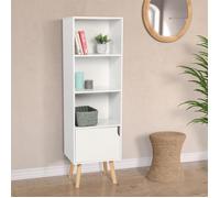 IDMarket - Bibliothèque étagère Emmie scandinave Blanc