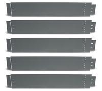IDMarket - Bordurette de Jardin x5 Acier Gris Anthracite Flexible L. 5 x H. 0.14 M