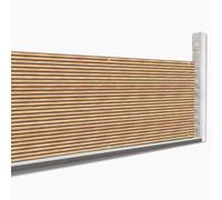 IDMarket - Brise Vue occultant 1,8 x 10 M Effet Claustra en Bois 160 GR/m²