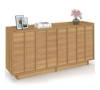 IDMarket - Buffet 160 cm Rosie 4 Portes façon hêtre Design Minimaliste