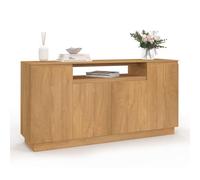 IDMarket - Buffet 160 cm Serena 4 Portes avec Niche Centrale Effet Bois