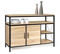 IDMarket - Buffet Bas 2 Portes 100 cm Detroit Design Industriel