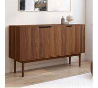 IDMARKET Buffet vintage 140 cm VIGGO 3 portes effet noyer