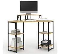 IDMarket - Bureau d'angle Detroit Gain de Place Bureau Informatique avec rangements