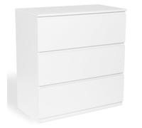 IDMarket - Commode 3 tiroirs TOMI 78 cm Bois Blanc