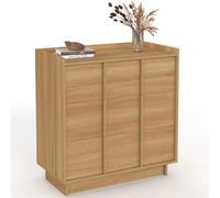 IDMarket - Commode Rosie 3 tiroirs 80 cm façon hêtre Design Minimaliste