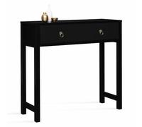 IDMarket - Console Asiatique 1 tiroir Yang Bois Noir