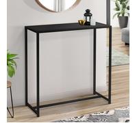 IDMarket - Console Davis en métal Noir Mat Design Industriel