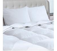 IDMARKET Couette 220x240 CM AELA en plume d'oie anti acarien 500 gr + 2 oreillers