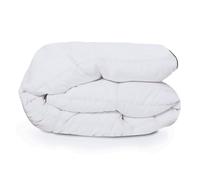 IDMarket - Couette 220x240cm AELA Blanche en Plume d'oie Anti acarien 500gr