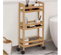 IDMarket - Desserte Bambou BEA sur roulettes 3 Niveaux