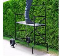 IDMARKET Echafaudage mobile sur roues L.140xl.78xH.135 CM avec 2 plateformes