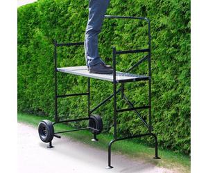 IDMARKET Echafaudage mobile sur roues L.140xl.78xH.135 CM avec 2 plateformes